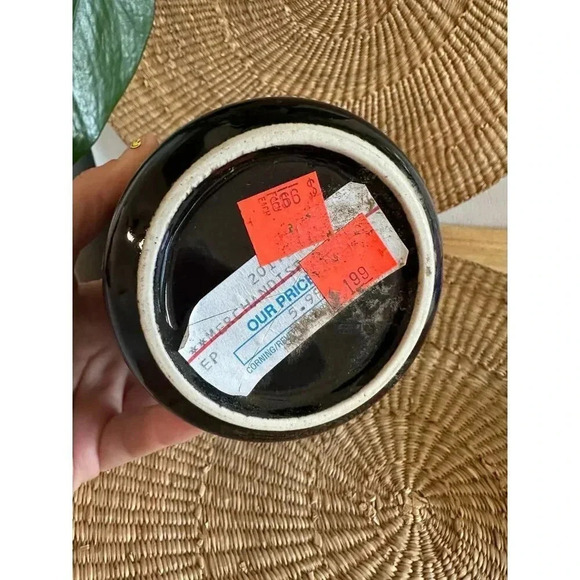 Crown Corning Japan Black jar with lid - Picture 7 of 8